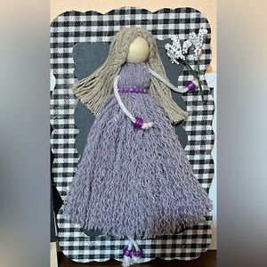 Home made macrame doll